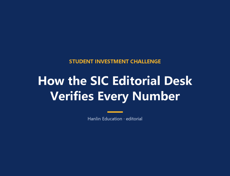 How the SIC Editorial Desk Verifies Every Number