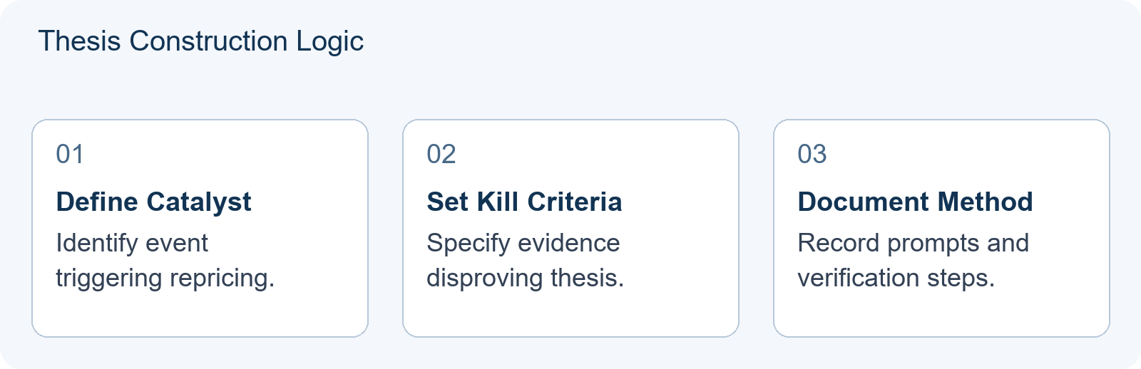 Thesis Construction Logic